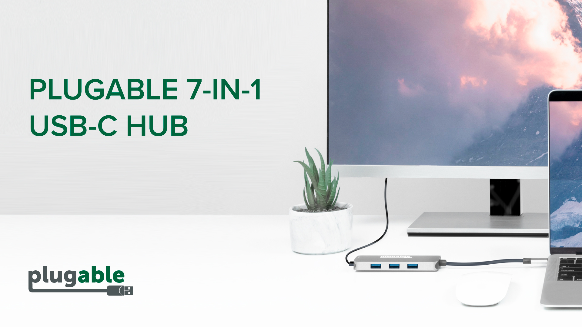 Amazon.com: Plugable USB-C Hub 7-in-1, Driverless USB C Hub